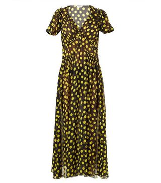 Attico + Polka-Dot Silk-Chiffon Dress