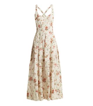 Brock Collection + Daphne Floral-Print Silk-Charmeuse Dress
