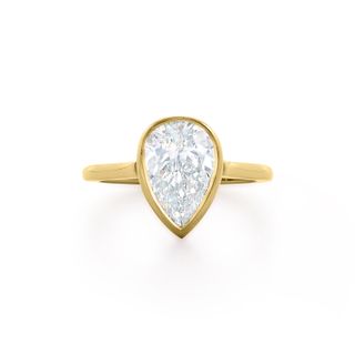 Kwiat + Pear Shape Diamond Engagement Ring