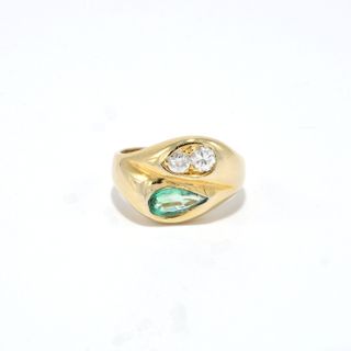 Ashley Zhang Jewelry + Emerald and Diamond Ring