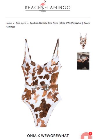 Onia x WeWoreWhat + Cowhide Danielle One-Piece