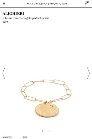 Alighieri + Il Leone Coin Charm Bracelet