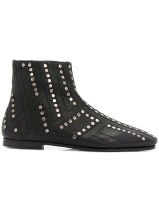 Bally + Studded Ankle Boots