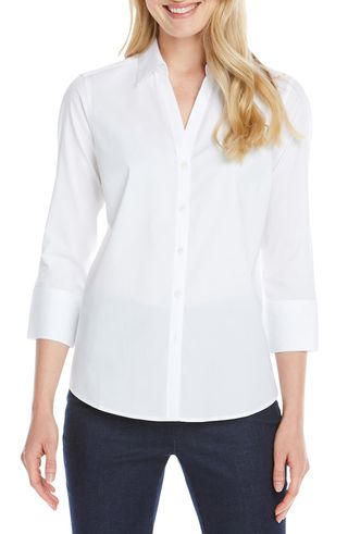Foxcroft + Mary Button-Up Blouse