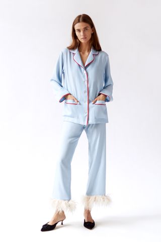 The Sleeper + Light Blue Christmas Pajamas