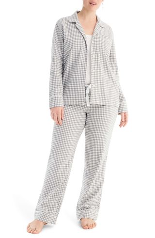 J.Crew + Vintage Gingham Flannel Pajamas