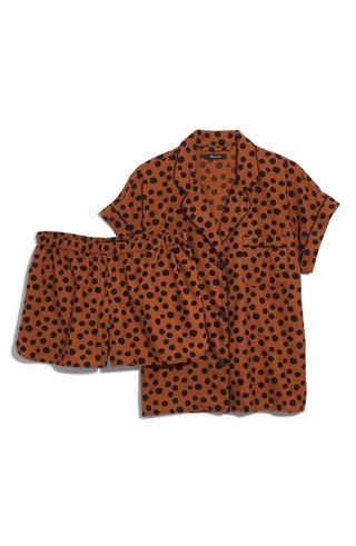 Madewell + Leopard Dot Flannel Bedtime Pajamas