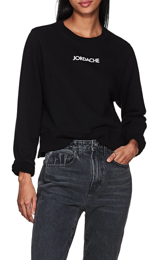 Jordache + Logo Cotton Slim Sweatshirt