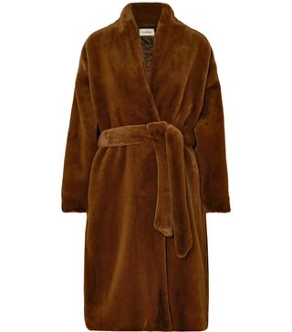 Totême + Chelsea Belted Faux Fur Coat