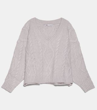 Zara + Cable Knit Sweater