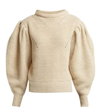 Isabel Marant + Brettany Puff-Sleeve Wool Sweater