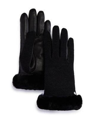 Ugg + Shorty Shearling-Cuff Tech Gloves