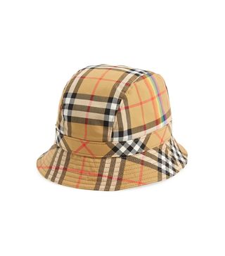 Burberry + Rainbow Stripe Vintage Check Bucket Hat
