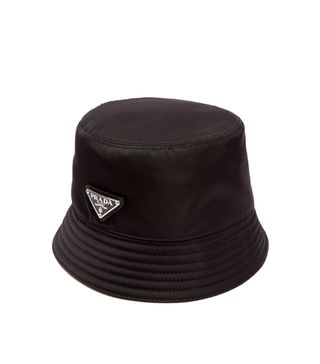 Prada + Triangle-Plaque Nylon Bucket Hat