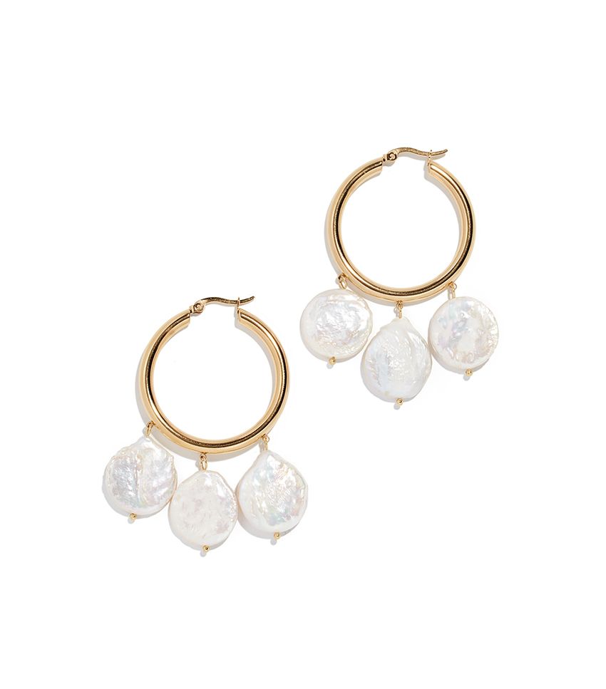 The 11 Prettiest Pearl Hoops Earrings to Hit Instagram | Who What Wear