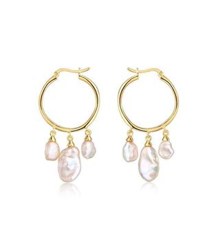 F and H Jewelry + Kashmir Triple Pearl Earrings