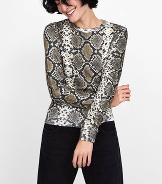 Zara + Animal Print Soft Feel Sweater