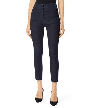 J Brand + Natasha Sky-High Cropped Super Skinny Jeans in Photo Ready HD Realm