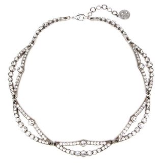 Ben-Amun + White Bubble Pearl Crystal Necklace