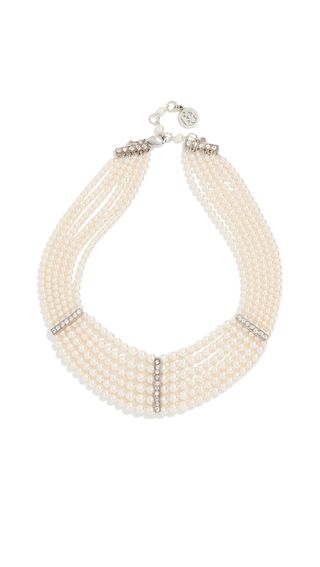 Ben-Amun + Imitation Pearl Strand Layer Necklace