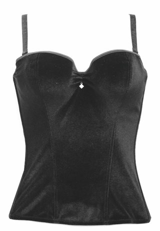 Lascana + Satin Velvet Corset