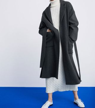 Zara + Double-Breasted Coat
