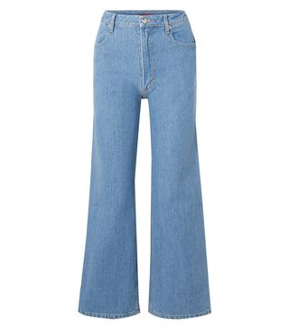 Eckhaus Latta + Cropped High-rise Wide-leg Jeans