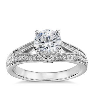 Blue Nile + Colin Cow Diamond Engagement Ring