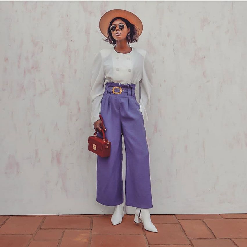 How to Wear Purple Pants—Stylish Outfit Ideas | Who What Wear