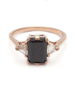 Anna Sheffield + Black Diamond Bea Three Stone Ring