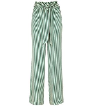 Asceno + Striped Silk Pyjama-Style Trousers