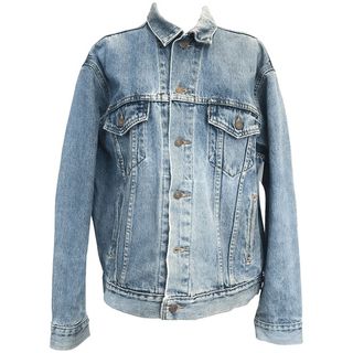 Levi's + Distressed Washed Blue Jean Jacket