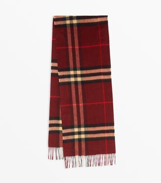 Burberry + The Classic Cashmere Scarf in Check