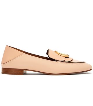Chloé + Collapsible-Heel Leather Loafers