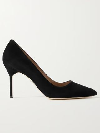 Manolo Blahnik + Bb 90 Suede Pumps