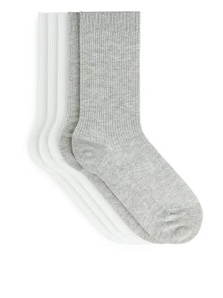 Arket + Cotton Rib Socks Set of 5
