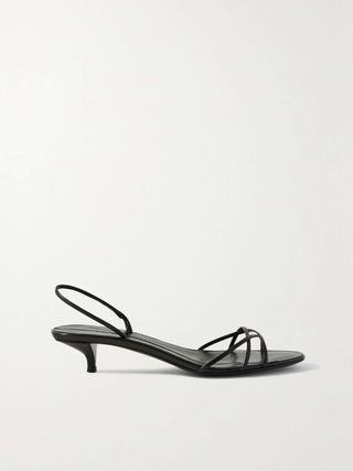 The Row + Harlow Leather Slingback Sandals