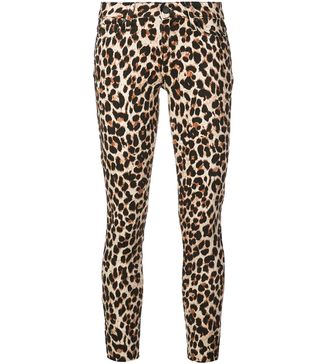 Paige + Verdugo Leopard Skinny Jeans