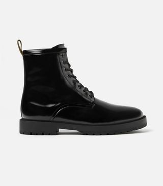 Zara + Black Combat Boots