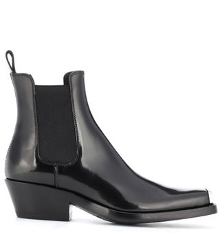 Calvin Klein 205W39NYC + Western Claire Leather Ankle Boots
