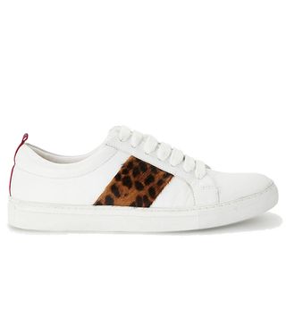 Boden + Classic Trainers, Tan Leopard Leather