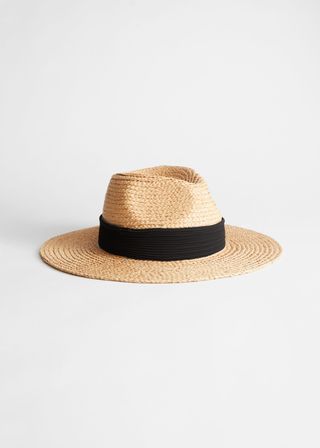 & Other Stories + Ribbon Brim Woven Straw Hat