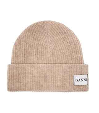 Ganni + Hatley Wool-Blend Beanie Hat