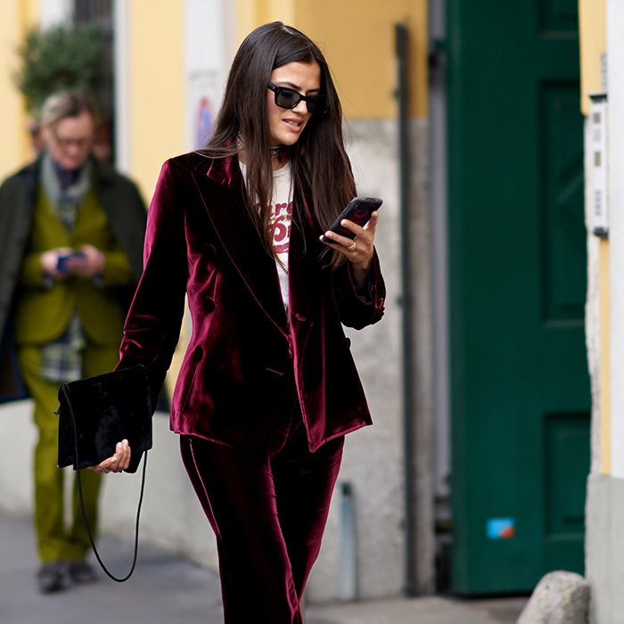 Velour top jacket ladies