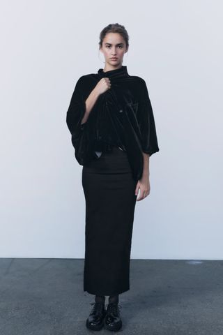 Zara + Velvet Sash Kimono