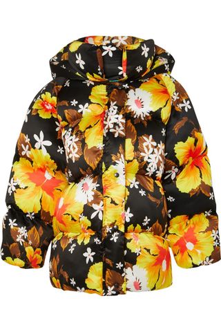 Richard Quinn + Oversized Floral Print Shell Jacket