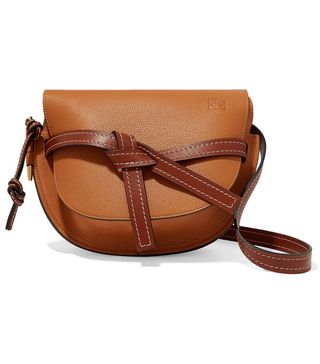 Loewe + Gate Small Textured-Leather Shoulder Bag