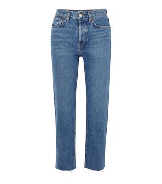Re/Done + Originals Stovepipe High-Rise Straight-Leg Jeans