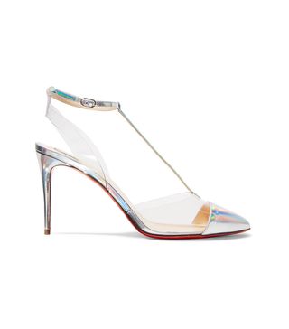 Christian Louboutin + Nosy 85 Patent-Leather and PVC Pumps