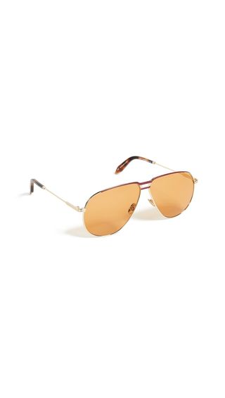 Victoria Beckham + Jet Set Aviator Sunglasses